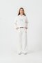 Hooded Girls' Tracksuit Set with Applique on the Front and Bottom and Embroidery