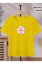 Flower Printed Children's T-Shirt for Girls