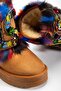 Tan Suede Inside and Out Fur Lined Love Detailed Thick Sole Women's Winter Boots - 4