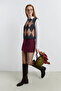 Cherry Rot Burgundy Belted Mini Shorts Skirt - 5