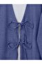 Linen Kimono with Lace Front - 3