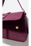 Pinterest Senna Model Women's Soft Suede Large Size Shoulder Bag Burgundy - 3