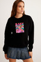 Kpop Demon Hunters Saja Boys Baby Printed Oversized 3-Thread Young Cut Sweatshirt (S/M- M/L Size) - 2