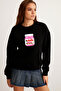 Pink Nutella Printed Young Cut 3-Thread Crew Neck Sweatshirt (Size S/M- M/L) - 2