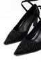 Leopard Patterned Ankle Strap Pointed Toe Women's Stiletto Shoes with Tie-Up Heels - 4