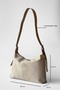 Suede Cushy Crossbody Shoulder Bag - 2