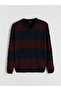 Xside V-Neck Striped Men's Knitwear Sweater - 5