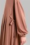 Tie-Up Pleated Dress - Yavruağzı - 2