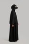 Ribbed Detailed Zippered Ferace - 6