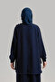 Zippered Allerli Ferace - Navy Blue - 6