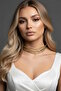 Gold Color Metal Choker Necklace - 2