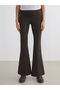 Shining Store's Glittering Choices Flared Women's Pants with Waist Drawstring - 2