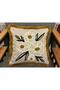 Bohemian Linen Punch Embroidered Fringed Throw Pillow Cover 43X43 cm 2 Pieces - Decorative Pillowcase - 4