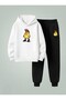 Child Hooded Set Artist Ci̇vci̇v Bass Printed Thread Sharad Fleece-Lined Atshirt - Tracksuit Set
