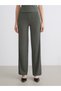 Shining Store's Glittering Choices Textured Wide-Leg Women's Pants with Waistband - 2