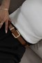 Gold Buckle Trouser Belt Women's Belt Dress Belt Waist Belt Shirt Belt - 2