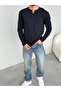 Men's Buttoned Crew Neck Sweatshirt - 2