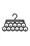 Tie and Shawl Hanger - Jewelry and Accessory Organizer Hanger - Black - 3