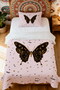 100% Cotton Butterflies 12 Patterned Single Pique Set - 2