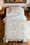 100% Cotton Pastel Country Patterned Single Pique Set - 4