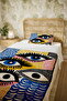100% Cotton Eyelash Eyes Patterned Single Pique Set - 5