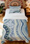 100% Cotton Undersea Stream Patterned Single Pique Set - 2