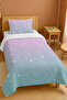 100% Cotton Pink Blue Transitional Hearts Patterned Single Pique Set