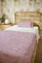 100% Cotton Positive Pink Patterned Single Pique Set - 5
