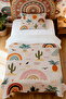 100% Cotton Bohemian Summer Dream Patterned Single Pike Set - 2