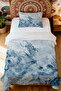 100% Cotton Ocean Foams Patterned Single Pique Set - 2