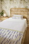 100% Cotton Pastel Lavender Patterned Twin Bedspread Set - 5