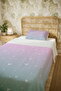 100% Cotton Pink Blue Transitional Hearts Patterned Single Pique Set - 5