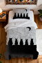 100% Cotton Bohemian Cat Brothers Patterned Single Pique Set - 4