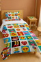 100% Cotton Modern Emoji Patterned Twin Bedspread Set