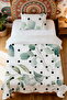 100% Cotton Eucalyptus Breeze Patterned Single Pique Set - 2