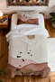 100% Cotton Bohemian Mountains and Flying Birds Patterned Single Pike Set - 4