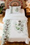 100% Cotton Floral Patterned Single Bedspread Set - 2