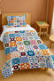 100% Cotton Mosaic Different Tiles Patterned Single Pike Set