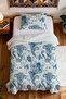 100% Cotton Sea Vine Patterned Single Pique Set - 4