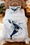 100% Cotton Crescent and Whale Patterned Single Pique Set - 2