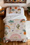 100% Cotton Bohemian Summer Dream Patterned Single Pike Set - 4