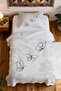 100% Cotton Butterfly Silence Patterned Single Pique Set - 4