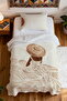 100% Cotton Silence of the Sands Patterned Single Pike Set - 4
