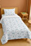 100% Cotton Soft Cloud and Hearts Patterned Single Pike Set
