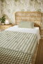 100% Cotton Olive Branch Patterned Single Pique Set - 5