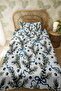 100% Cotton Blue Fruit Pine Pattern Twin Set - 3