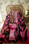 100% Cotton Pink Leopard Patterned Single Pique Set in the Toilet - 3