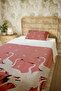 100% Cotton Pink Turnalar Patterned Single Pike Set - 5