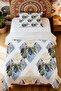 100% Cotton Plum Plum Tile Mosaic Patterned Single Pike Set - 2