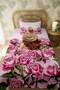 100% Cotton Girl in the Rose Garden Patterned Single Pique Set - 3